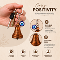 Evil Eye Bell Keychain – Antique Handcrafted Lucky Charm for Protection & Positive Energy
