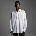 White oversized cotton poplin shirt